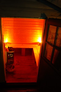 Le sauna de nuit